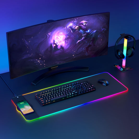 15W Wireless Charging RGB Mouse Pad (XL)