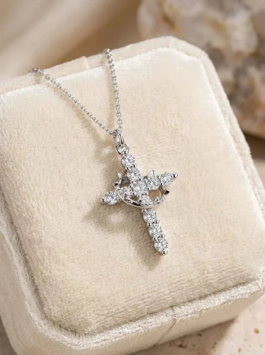 Crown in Cross Faith Necklace